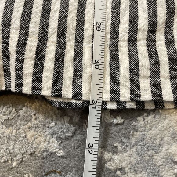 Madewell Linen Button-Back Tee Shirt Shift Dress w/ Pockets Striped Size Small - Picture 10 of 10